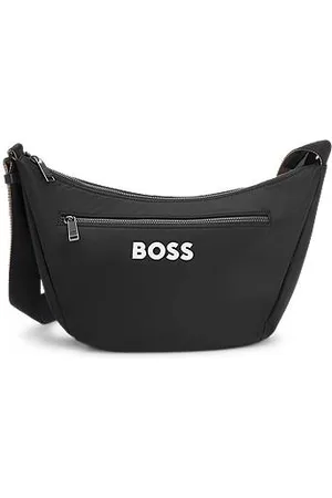 HUGO BOSS Skuldertaske med logo i kontrastfarve