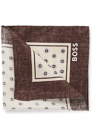 HUGO BOSS Lommetørklæde med print og logo