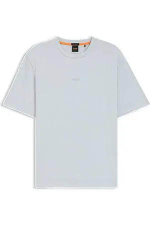 HUGO BOSS Relaxed fit T-shirt i bomuld med stræk og logoprint