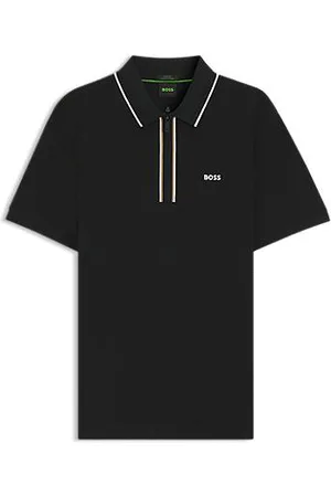 HUGO BOSS Slim fit poloshirt i hurtigtørrende bomuld med stræk