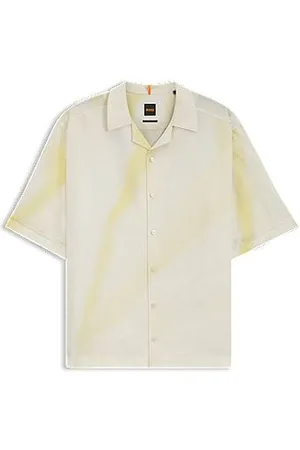 HUGO BOSS Relaxed fit skjorte med printet grafik