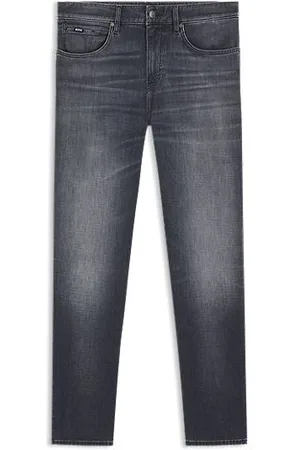 HUGO BOSS Maine-jeans med regular fit i grå italiensk denim