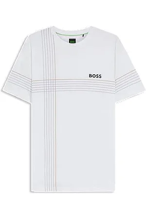 HUGO BOSS Trænings-T-shirt i jersey med stræk og fugttransporterende egenskaber