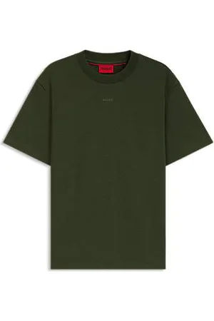 HUGO BOSS Relaxed fit T-shirt i bomuld med logoprint