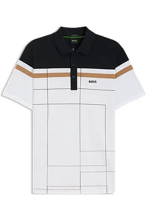 HUGO BOSS Slim fit poloshirt i hurtigtørrende bomuld med stræk