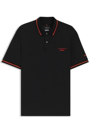 HUGO BOSS Poloshirt fra Porsche x i bomuld med fugtkontrol