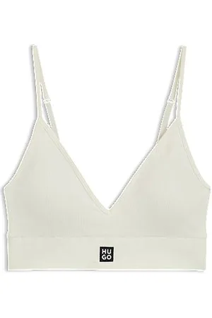 HUGO BOSS Bralette uden sømme med ribstrikket struktur og udtagelige indlæg
