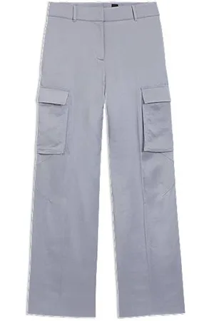 HUGO BOSS Regular fit bukser i satin
