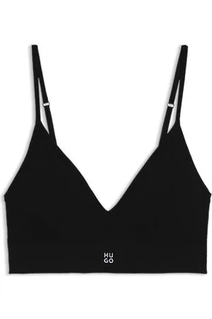 HUGO BOSS Bralette uden sømme med ribstrikket struktur og udtagelige indlæg
