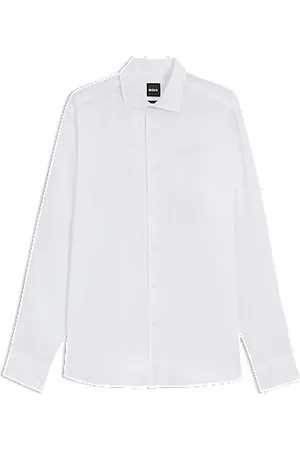 HUGO BOSS Regular fit skjorte fra BECKHAM x i hør
