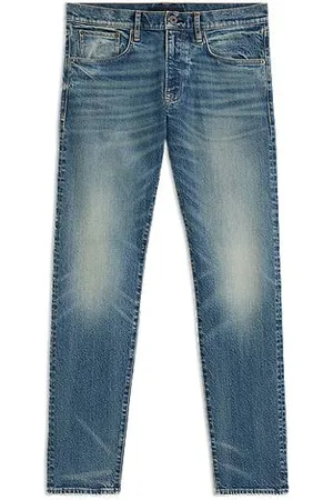 HUGO BOSS Slim fit jeans fra BECKHAM x i vintagevasket denim