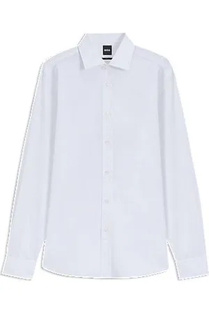 HUGO BOSS Slim fit skjorte fra BECKHAM x i bomuldspoplin