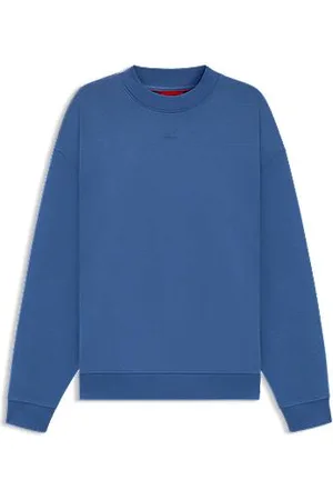 HUGO BOSS Relaxed fit sweatshirt i bomuldsfrotté med logoprint