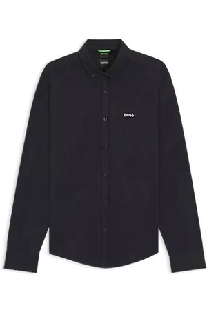 HUGO BOSS Regular fit skjorte i dynamisk bomuldsjersey