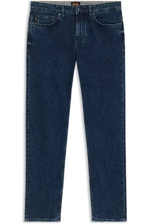 HUGO BOSS Slim fit Delaware-jeans i behagelig blå denim med stræk