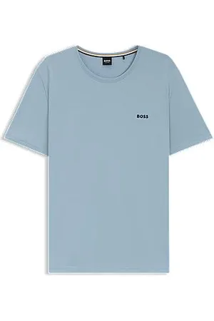 HUGO BOSS Regular fit T-shirt i bomuld med stræk og broderet logo