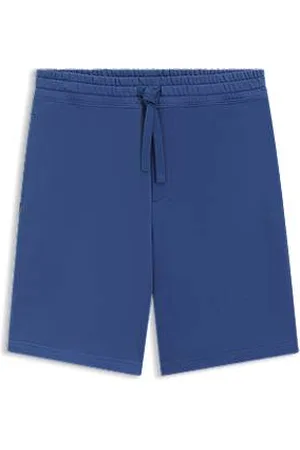 HUGO BOSS Relaxed fit shorts i bomuldsfrotté med logoprint