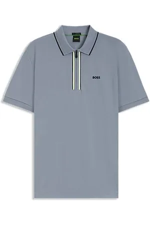 HUGO BOSS Slim fit poloshirt i hurtigtørrende bomuld med stræk