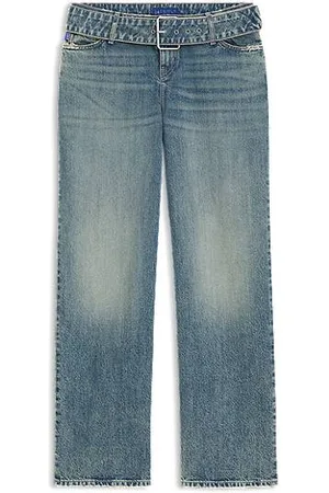 HUGO BOSS Baggy fit jeans med denimbælte