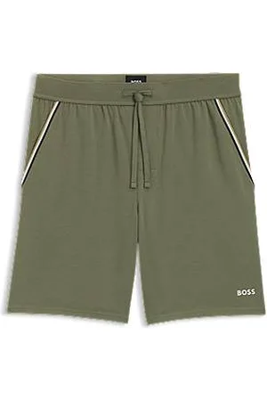 HUGO BOSS Pyjamasshorts i bomuld med stræk og kantbånd