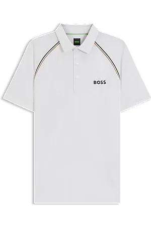HUGO BOSS Slim fit Active poloshirt med lugtkontrol