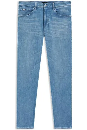HUGO BOSS Maine-jeans med regular fit i blå denim med behageligt stræk