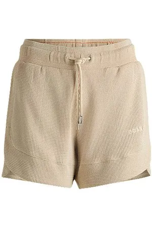 HUGO BOSS Shorts i en bomuldsblanding med vaffelstruktur