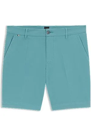 HUGO BOSS Shorts med slim fit i tekstureret bomuld med stræk