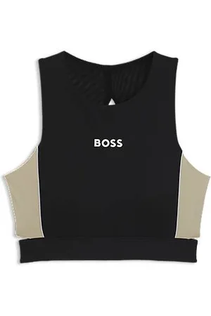 HUGO BOSS Active-top i interlock med stræk og udskæringer