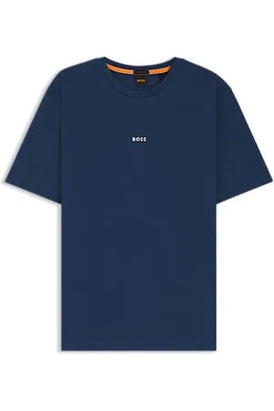 HUGO BOSS Relaxed fit T-shirt i bomuld med stræk og logoprint