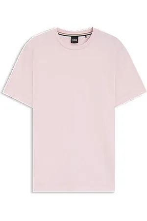 HUGO BOSS T-shirt i bomuldsjersey med tone-i-tone-detalje