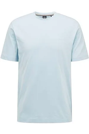 HUGO BOSS T-shirt i bomuldsjersey med tone-i-tone-detalje