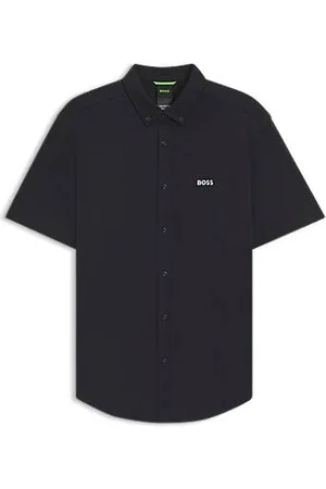 HUGO BOSS Regular fit skjorte i dynamisk bomuldsjersey