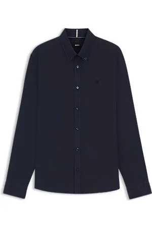 HUGO BOSS Slim fit skjorte i hør