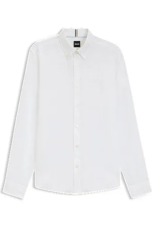 HUGO BOSS Slim fit skjorte i hør