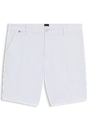 HUGO BOSS Shorts med slim fit i tekstureret bomuld med stræk