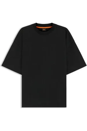 HUGO BOSS Oversize fit T-shirt i bomuld med stræk