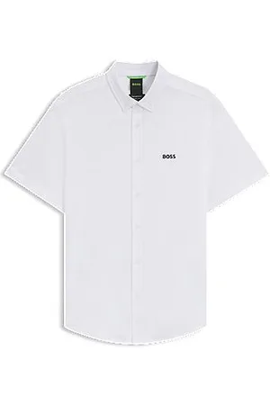 HUGO BOSS Regular fit skjorte i dynamisk bomuldsjersey