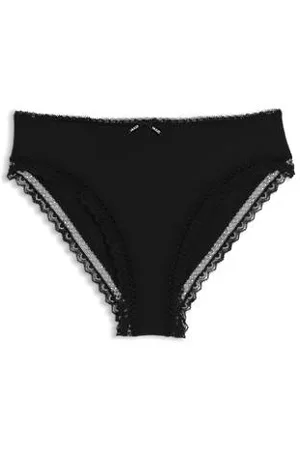 HUGO BOSS Underbukser med almindelig taljehøjde i mikrofiber med stræk og blondekant