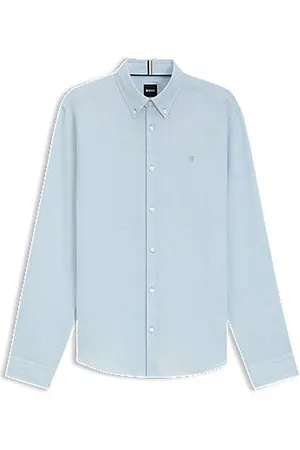 HUGO BOSS Slim fit skjorte i hør