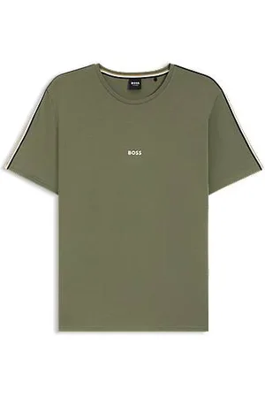 HUGO BOSS Pyjamas-T-shirt i bomuld med stræk og påsyet bånd