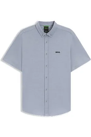 HUGO BOSS Regular fit skjorte i dynamisk bomuldsjersey