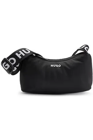 HUGO BOSS Hobo-taske i twill med logorem