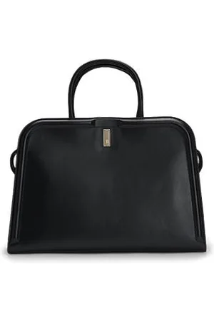 HUGO BOSS Ariell tote bag i læder med udtagelig pouch