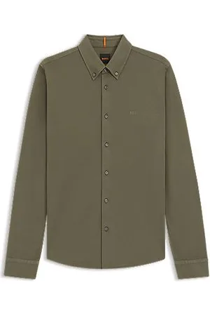 HUGO BOSS Slim fit skjorte i bomuldsjersey