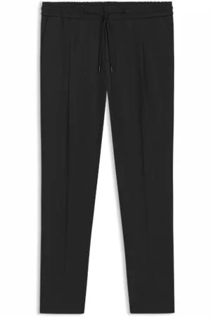 HUGO BOSS Bukser med slim fit i uldblanding