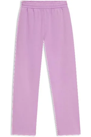 HUGO BOSS Loose fit tracksuit-bukser i bomuldsfrotté