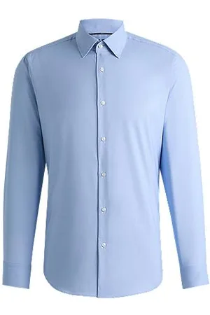 HUGO BOSS Skjorte med regular fit i twill med performance-stræk
