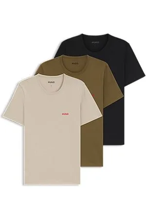 HUGO BOSS Pakke med tre undertrøje-T-shirts i bomuldsjersey