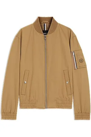 HUGO BOSS Vandskyende jakke med dobbelt B-monogram